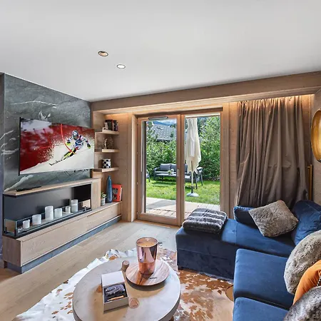 Superbe Avec Jardin A Megeve, 3 Chambres, Animaux Acceptes - Fr-1-569-118 Апартаменты *