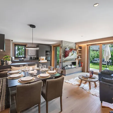 Superbe Avec Jardin A Megeve, 3 Chambres, Animaux Acceptes موجوف